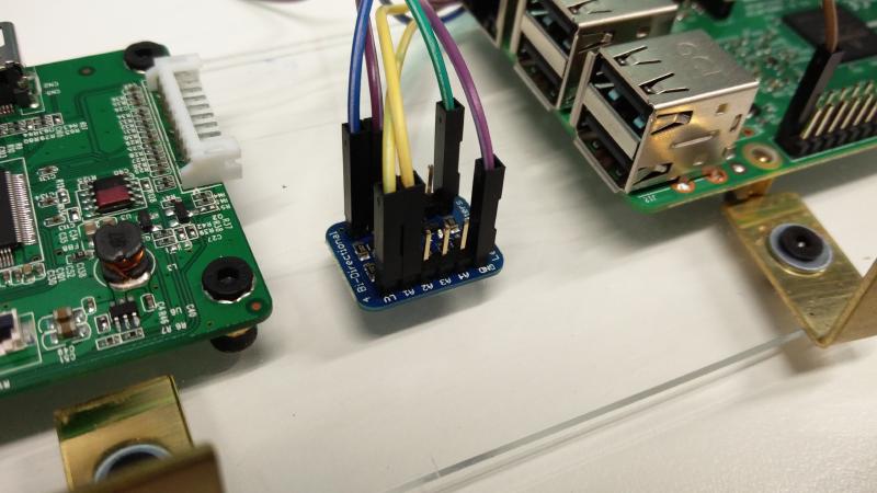 Close-up of logic level shifter