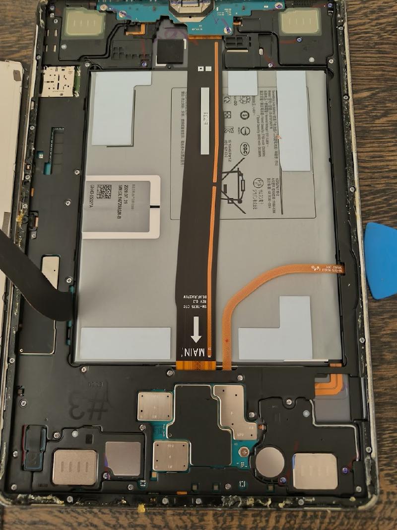 Tablet with screen removed