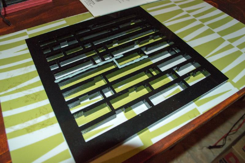 Black acrylic gasket for LEDs