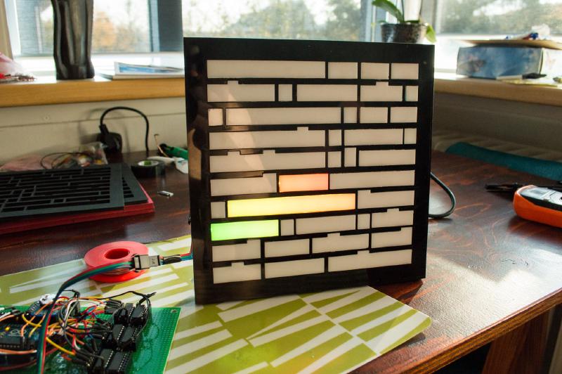 Black acrylic gasket for fitted with LED diffusers