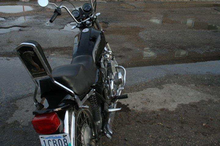 Restored KZ650 seen from the back