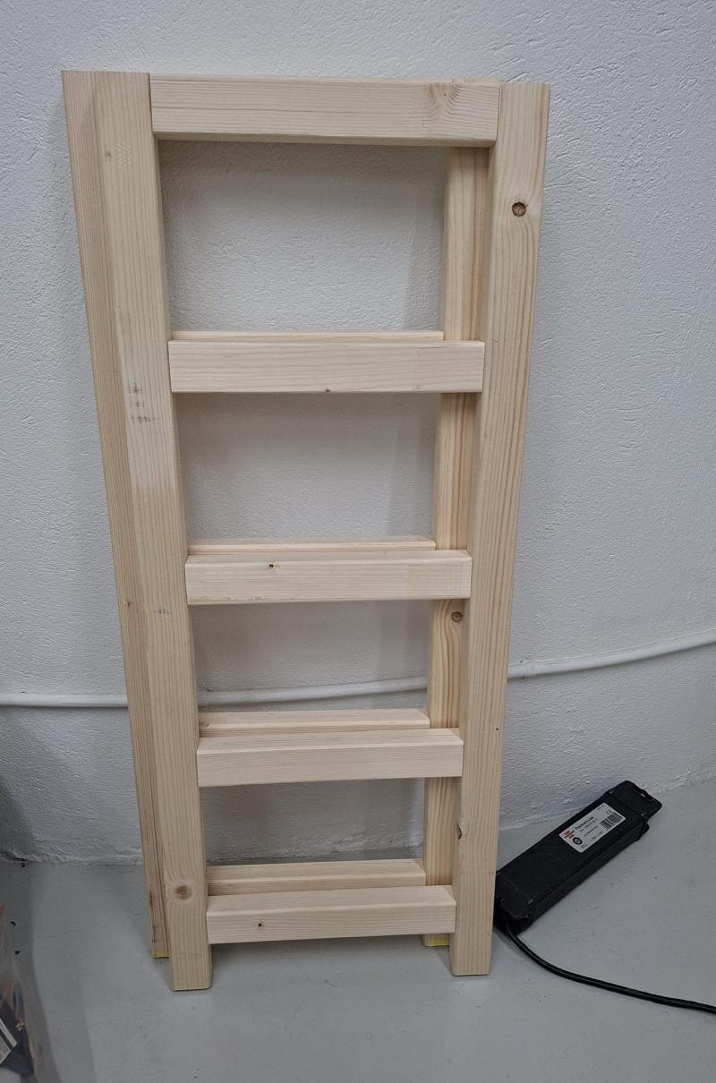 Assembled shoe rack sides